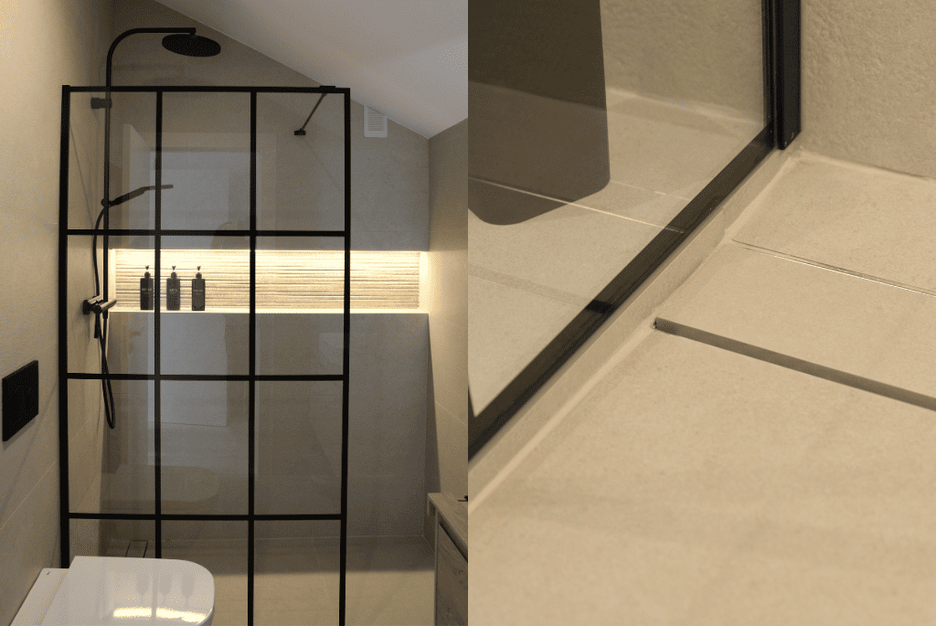 plato de ducha de obra beige